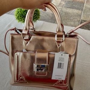 STEVE MADDEN ROSE GOLD MINIBTRACY BAG